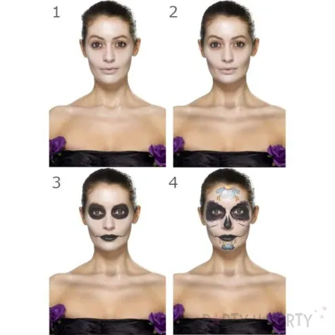 make up party halloween meksykanska smierc smiffys