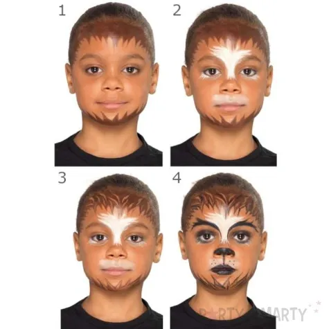 make up party halloween ryczacy tygrys smiffys zestaw