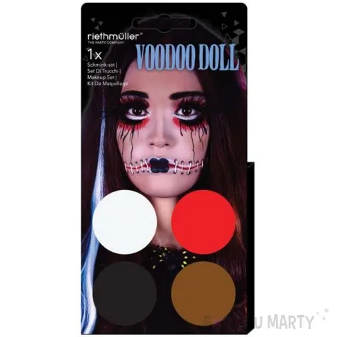 make up party halloween voodoo mix amscan 4 kolory