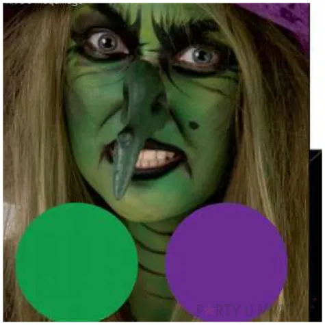 make up party halloween wiedzma mix amscan 4 kolory