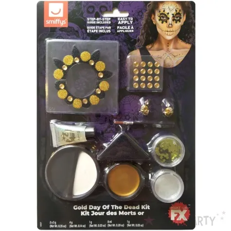 make up party halloween zlota smierc smiffys zestaw