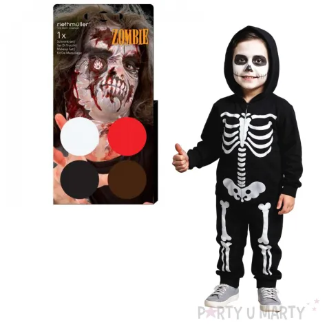 make up party halloween zombie mix amscan 4 kolory