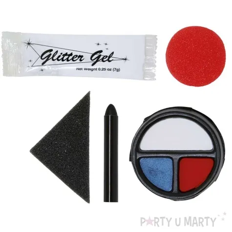 make up party klaun halloween guirca zestaw