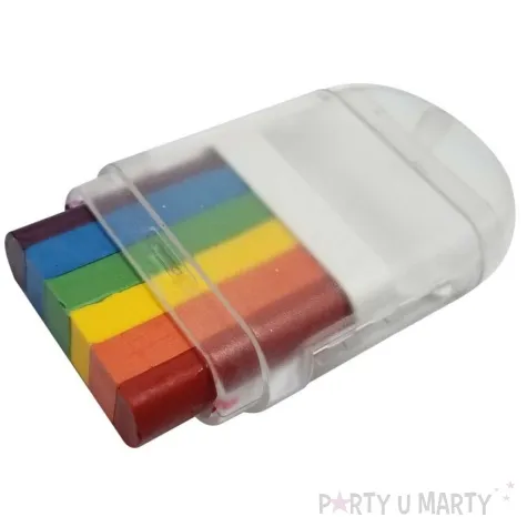 make up party kredki do malowania twarzy teczowy ptitclown 6 szt