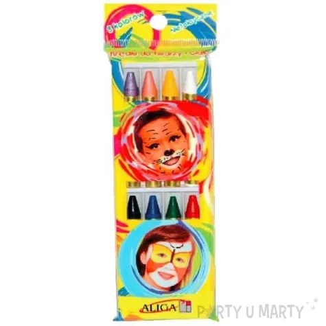 make up party kredki do twarzy aliga 8 szt