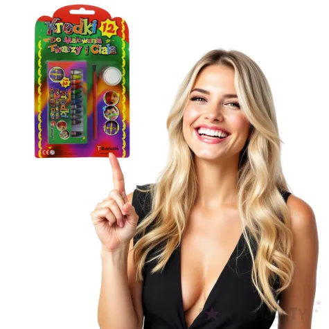 make up party kredki do twarzy mix titanum 12 szt