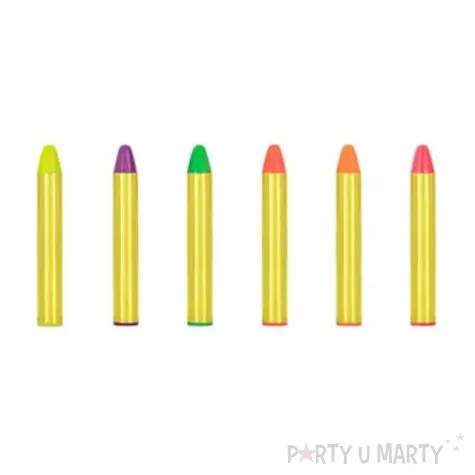 make up party kredki do twarzy partydeco 6 sztuk