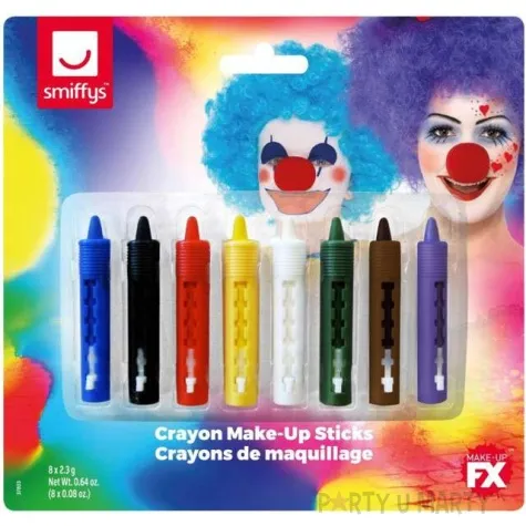 make up party kredki kolorowe wodne smiffys 8 szt