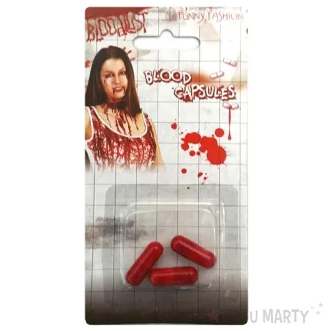 make up party krew w kapsulkach czerwona funny fashion 3 szt