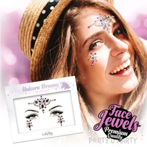 make up party krysztalki na twarz jednorozec paint glow