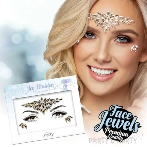 make up party krysztalki na twarz krolowa lodu paint glow