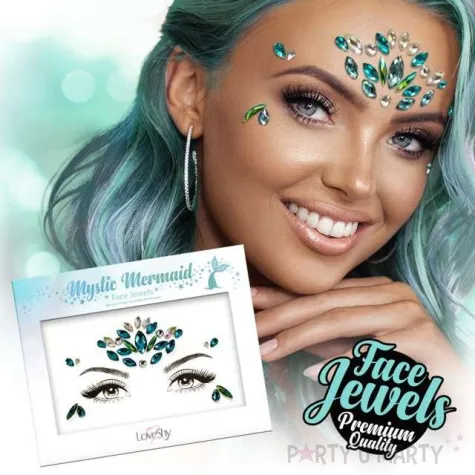 make up party krysztalki na twarz syrena paint glow
