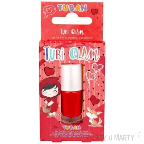 make up party lakier do paznokci tubi glam czerwony tuban 5 ml