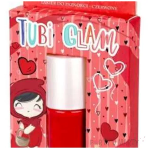 make up party lakier do paznokci tubi glam czerwony tuban 5 ml
