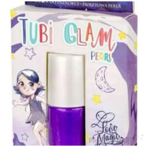 make up party lakier do paznokci tubi glam fioletowy perlowy tuban 5 ml