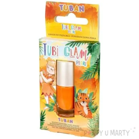 make up party lakier do paznokci tubi glam pomaranczowy perlowy tuban 5 ml