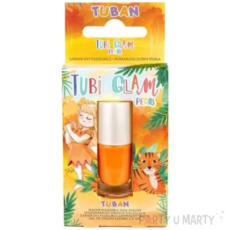 make up party lakier do paznokci tubi glam pomaranczowy perlowy tuban 5 ml
