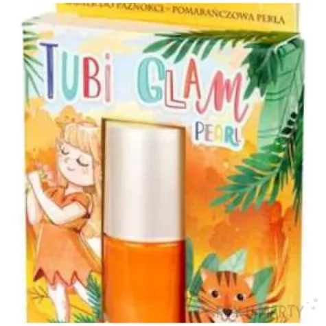make up party lakier do paznokci tubi glam pomaranczowy perlowy tuban 5 ml