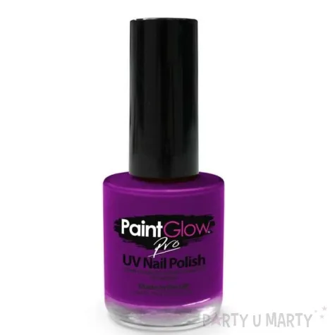 make up party lakier do paznokci uv pro fioletowy paint glow 10 ml
