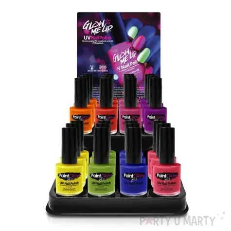 make up party lakier do paznokci uv pro fuksja paint glow 10 ml