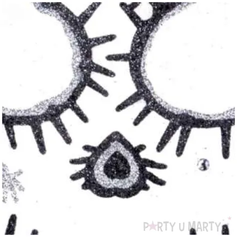 make up party naklejki na twarz los muertos czarno srebrne arpex