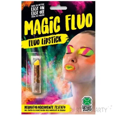 make up party pomadka fluo zolta carnival toys