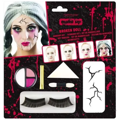 make up party straszna peknieta lalka amscan