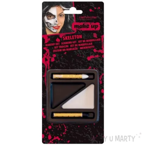 make up party szkieletor amscan zestaw