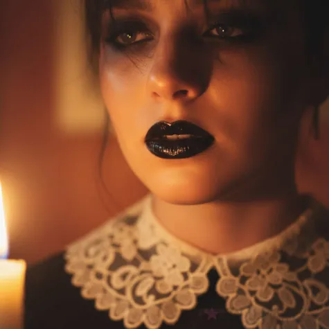 make up party szminka czarna smiffys