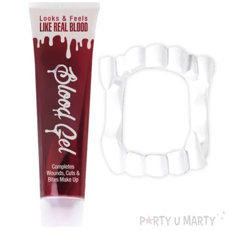 make up party zestaw krew i szczeka wampira widmann