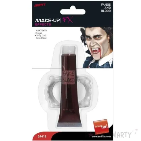 make up party zestaw wampir zeby kly krew smiffys 30 g