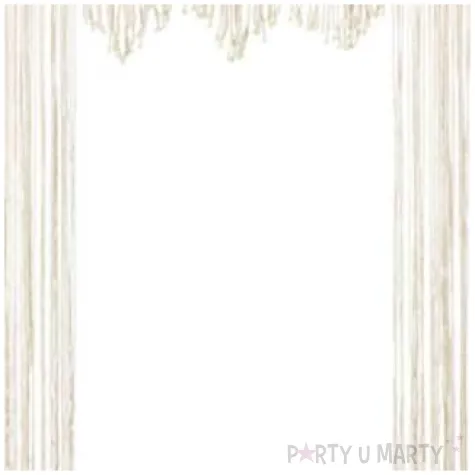 makrama kurtyna boho partydeco biala 104x182 cm