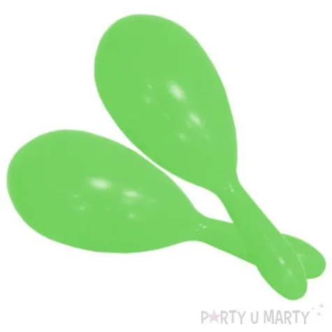 marakasy neonowe zielone 2 szt 18 cm smiffys