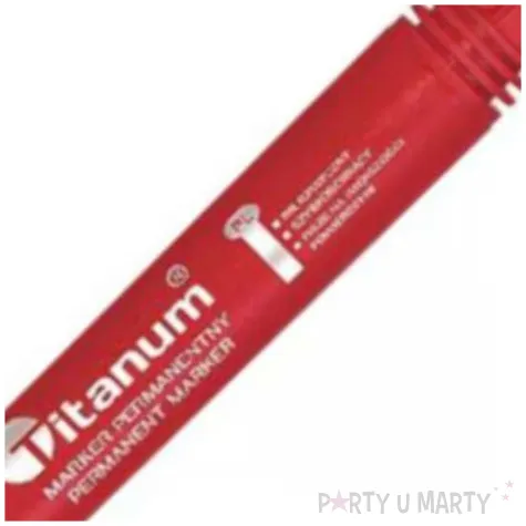 marker permanentny okragly czerwony titanum 2 mm