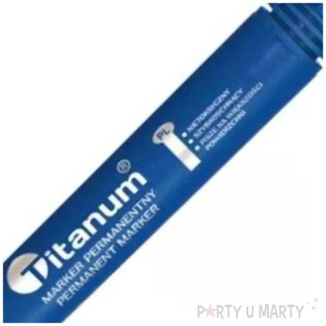 marker permanentny okragly niebieski titanum 2 mm