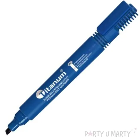 marker permanentny okragly niebieski titanum 2 mm