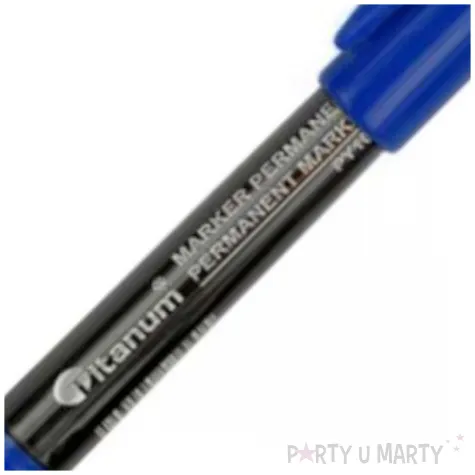 marker permanentny sciety cienki niebieski titanum 1 4 2 mm