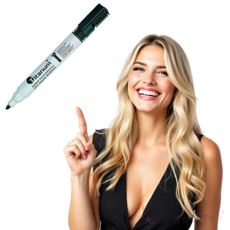 marker suchoscieralny okragly czarny titanum 3 mm