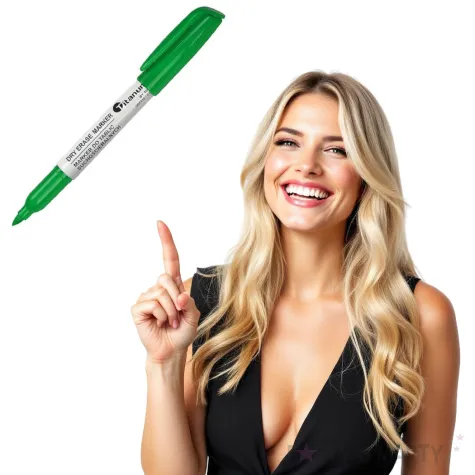 marker suchoscieralny okragly zielony titanum 2 mm