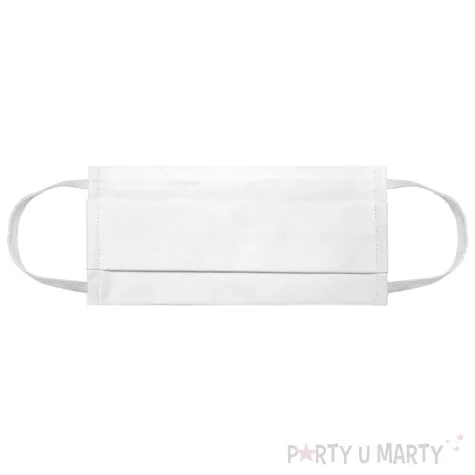 maseczka bawelniana classic adult na gumce biala