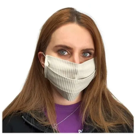 maseczka bawelniana classic adult na gumce kremowa