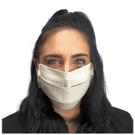 maseczka bawelniana classic adult na gumce kremowa