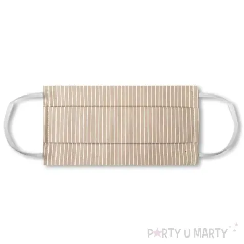 maseczka bawelniana classic child na gumce dziecieca kremowa