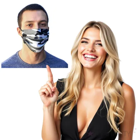 maseczka bawelniana moro 1 na gumce