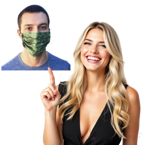 maseczka bawelniana moro 2 na gumce