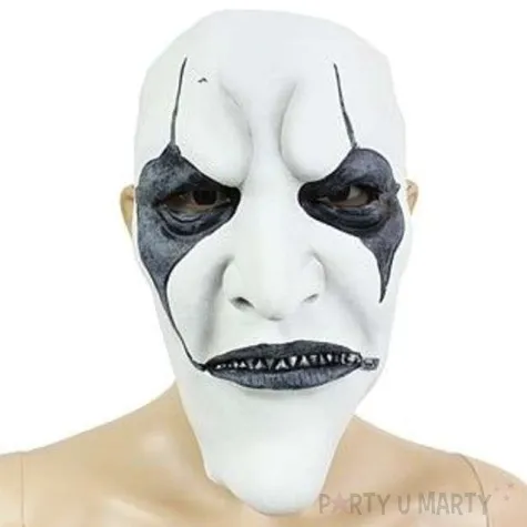 maska biala twarz lateksowa straszna 10