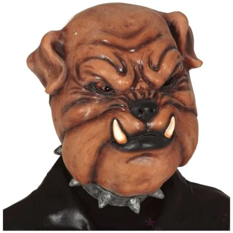 maska bulldog z klami lateksowa guirca