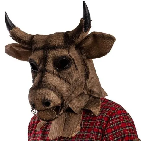 maska byk z horroru brazowa jutowa carnival toys