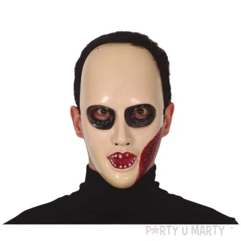 maska czarne oczy i blizna plastikowa guirca