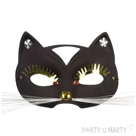 maska czarny kot czarna boland